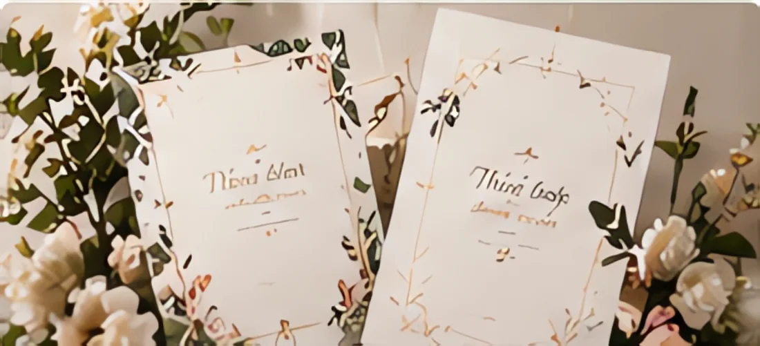 Thiệp cưới hiện đại